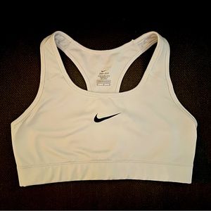 Nike Dri Fit Sports Bra, white, medium size